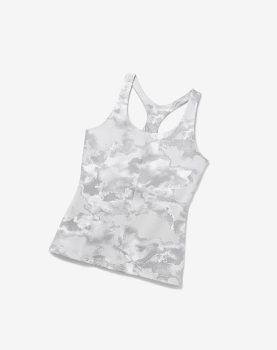 Fila Deuce Court Printed Racerback Tank Wht/Multiprt | 0851FVMYX