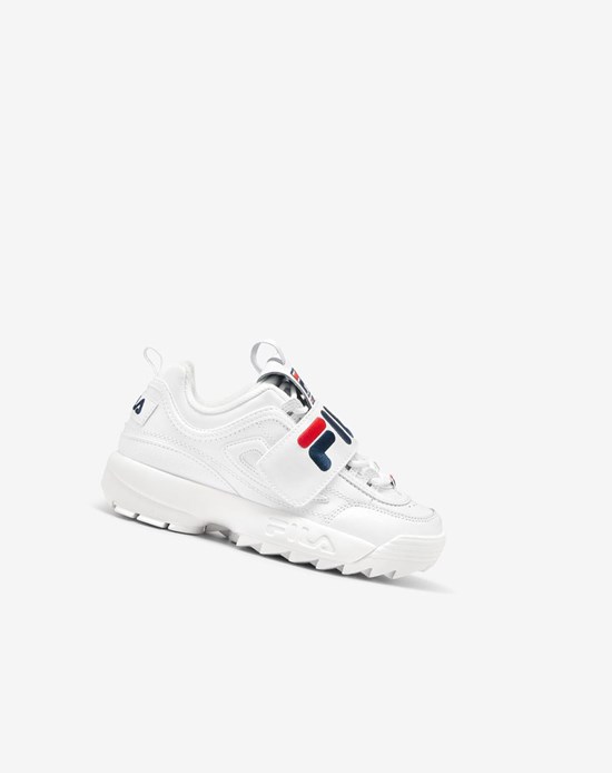 Fila Disruptor 2 Applique Sneakers Bianche Blu Marino Rosse | 9867MDJWS