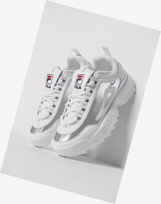 Fila Disruptor 2 Clear Sneakers Wht/Fnvy/Fred | 9063WSFCB