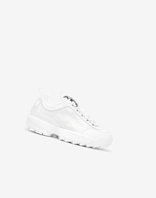 Fila Disruptor 2 Embroidery Sneakers Wht/Fnvy/Fred | 4612IAKGC