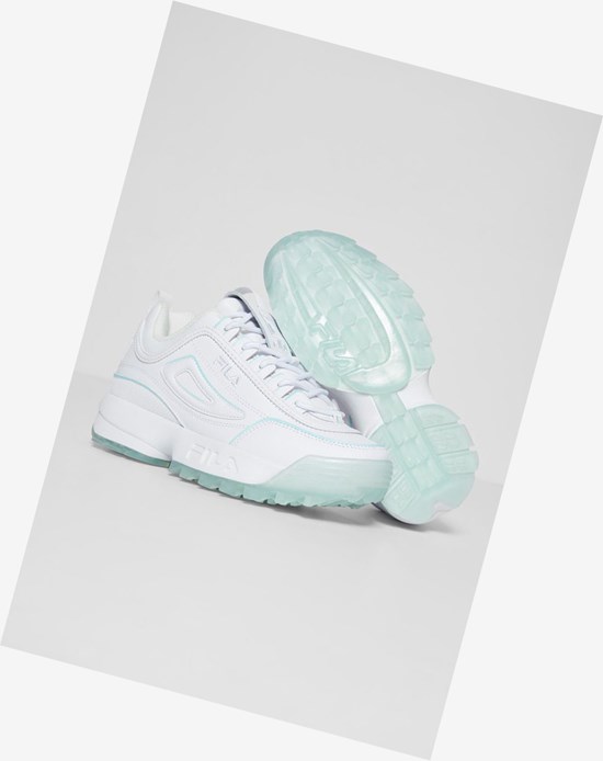 Fila Disruptor 2 Ice Sneakers Wht/Wht/Arbl | 0283UJZVB
