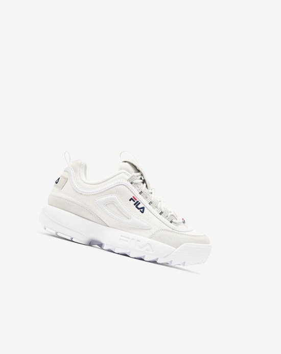Fila Disruptor 2 Lab Premium Grosso Sneakers Bianche Bianche Blu Marino | 9354QMYGD