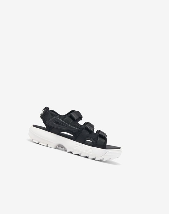 Fila Disruptor Sandal Ciabatte Sandals Nere Nere Bianche | 3015TAYPO