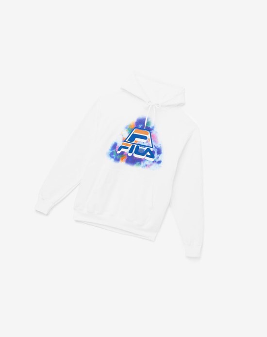 Fila Dracen Tie Dye Hoodie Bianche | 0715PNDMB