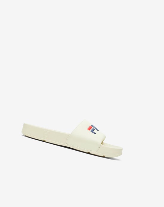 Fila Drifter Ciabatte Sandals Crema Blu Marino Rosse | 2437WIGOR