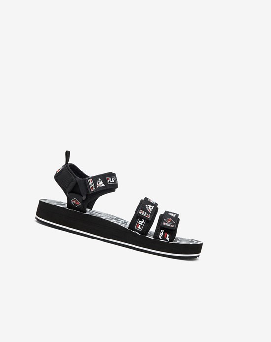 Fila Drifter Dns '90s Ciabatte Sandals Nere Bianche Rosse | 0923FKVBL