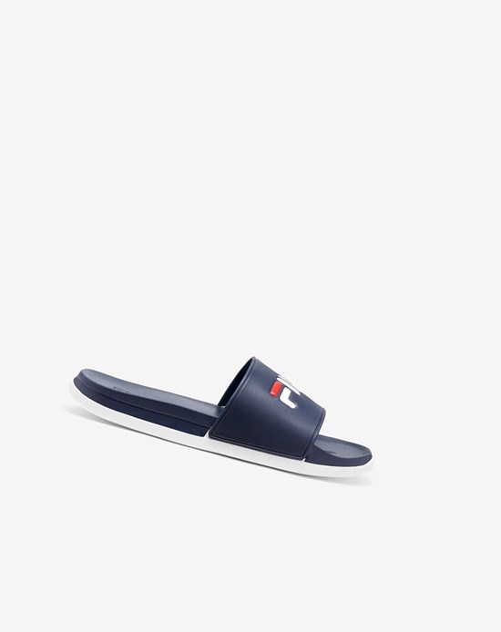 Fila Drifter Luxe Ciabatte Sandals Blu Marino Blu Marino Bianche | 4837TOCYG