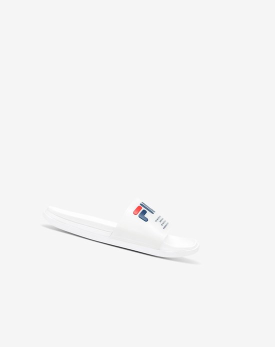 Fila Drifter Luxe Clear Ciabatte Sandals Bianche Blu Marino Rosse | 3062HRXSK