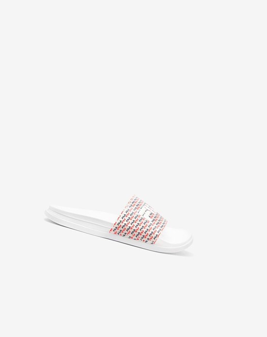 Fila Drifter Luxe Repeat Ciabatte Sandals Bianche Blu Marino Rosse | 0218RIKNJ