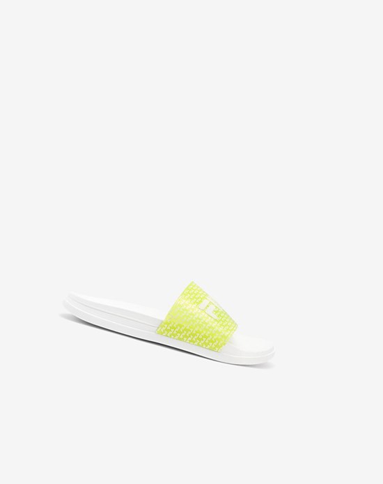 Fila Drifter Luxe Repeat Ciabatte Sandals Bianche Gialle Bianche | 2173DKLCW