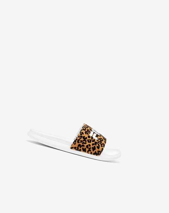 Fila Drifter Luxe Wild Ciabatte Sandals Bianche Bianche Leopardate | 4192ZYBHM