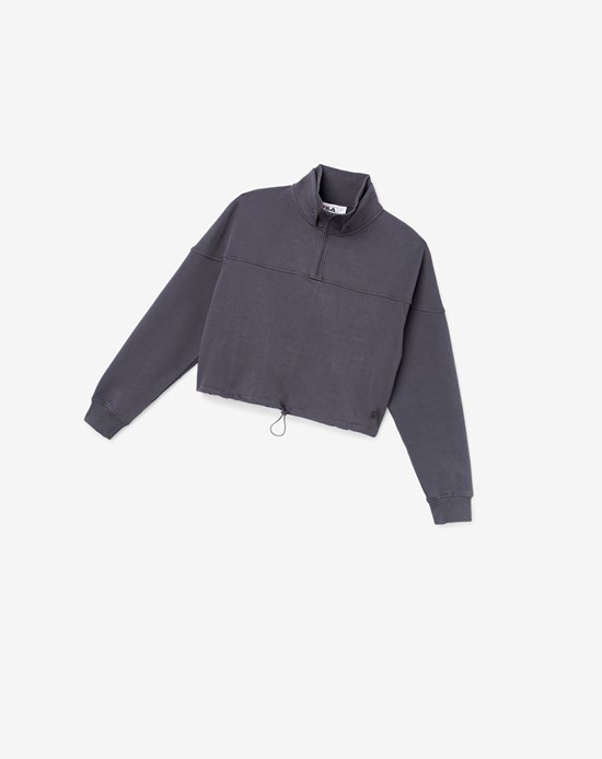 Fila Elysia Quarter Zip 076 Nine Iron | 4653HIBVG