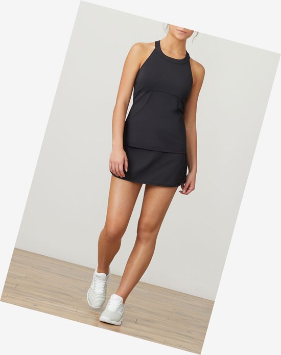 Fila Essentials Halter Tank Nere | 8297WKFAM