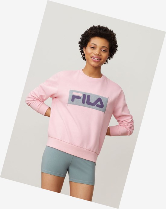 Fila Evelyn Sweatshirt Cpnk/Lead/Ggrp | 0872TSJAR