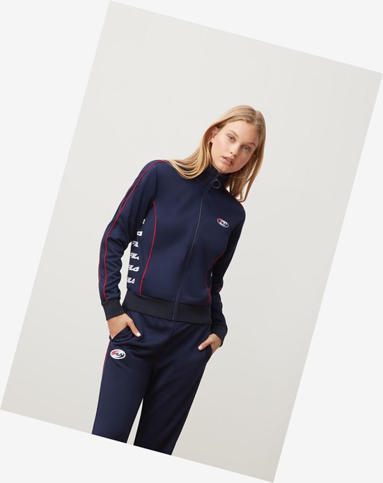 Fila Fernanda Pista Jacket Peac/Wht/Cred | 0382XCLWF