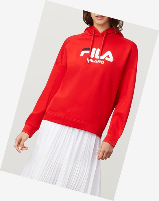 Fila Fila Milano Hoodie Rosse | 9675QDOMC