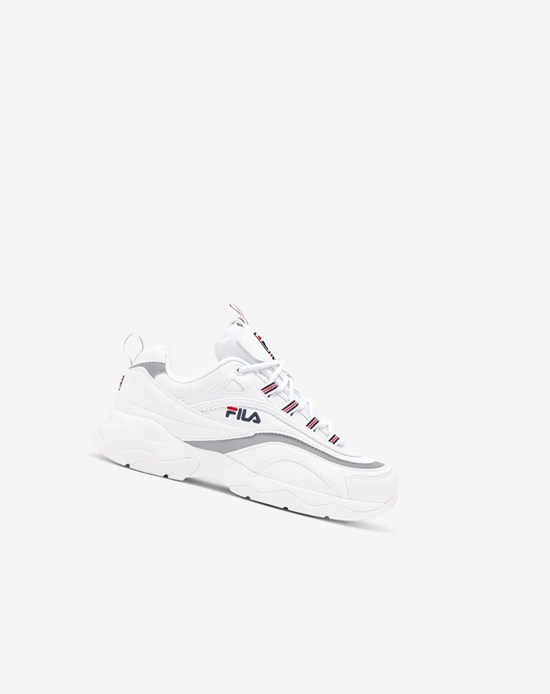 Fila Fila Ray Tennis Shoes Wht/Fnvy/Msil | 1652VIATF