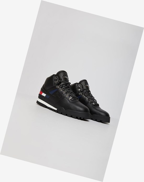 Fila Fitness Hiker Mid Tennis Shoes Blk/Wht/Fred | 0873LQUSE