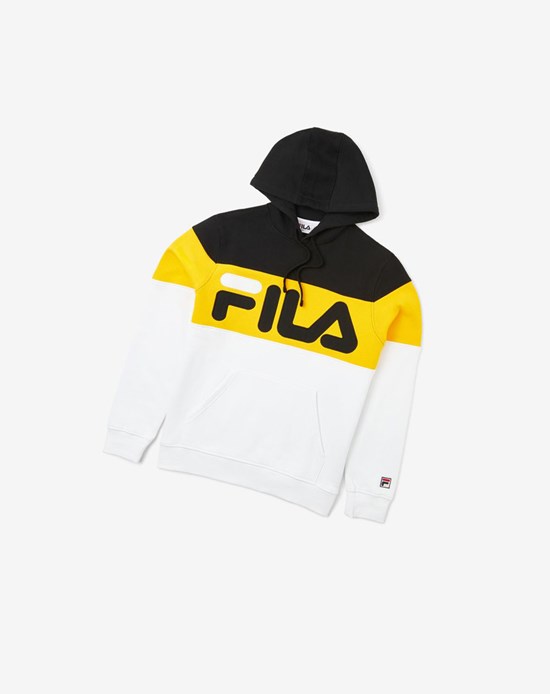 Fila Flamino Hoodie Blk/Gfus/Wht | 9786AVCTP
