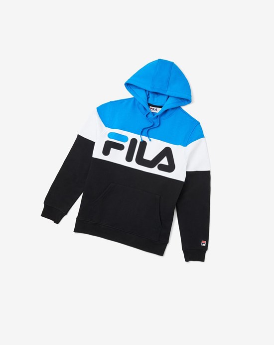 Fila Flamino Hoodie Dblu/Blk/Wht | 4072EUISX