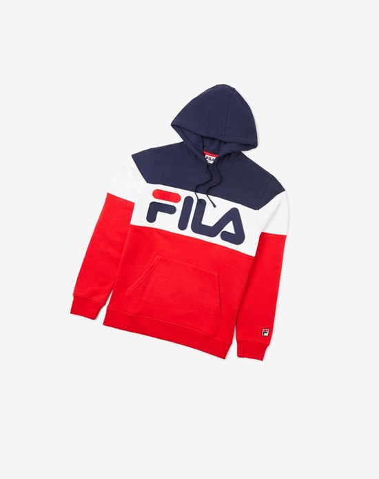 Fila Flamino Hoodie Navy/Cred/Wht | 4618CGYQT