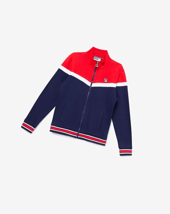Fila Flint Pista Jacket 410 Peacoat | 7943YKXMC