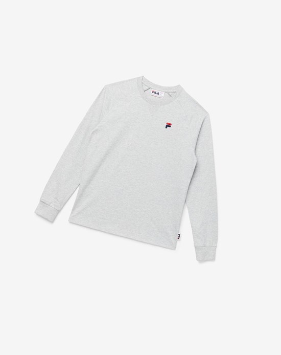 Fila Flynn Long Sleeve Tee Grigie Chiaro | 7638RNQIY