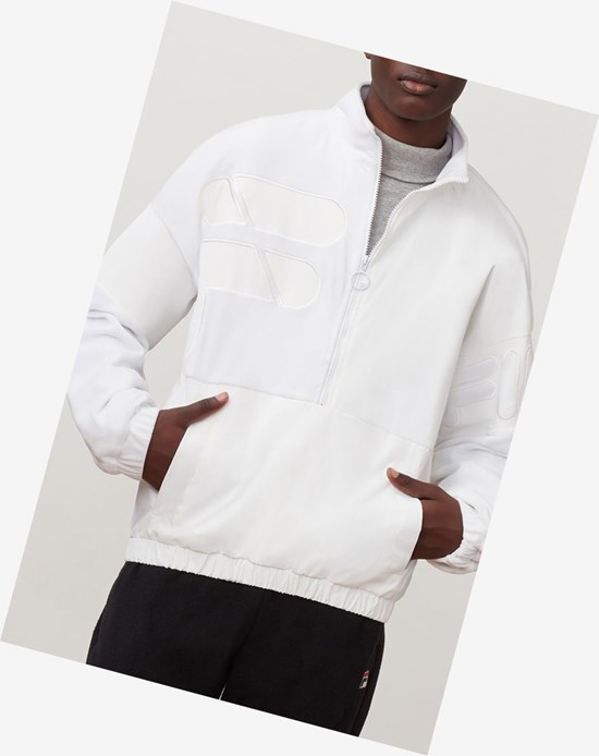 Fila Fritz Velour 3/4 Zip Bianche | 7851CLHIF
