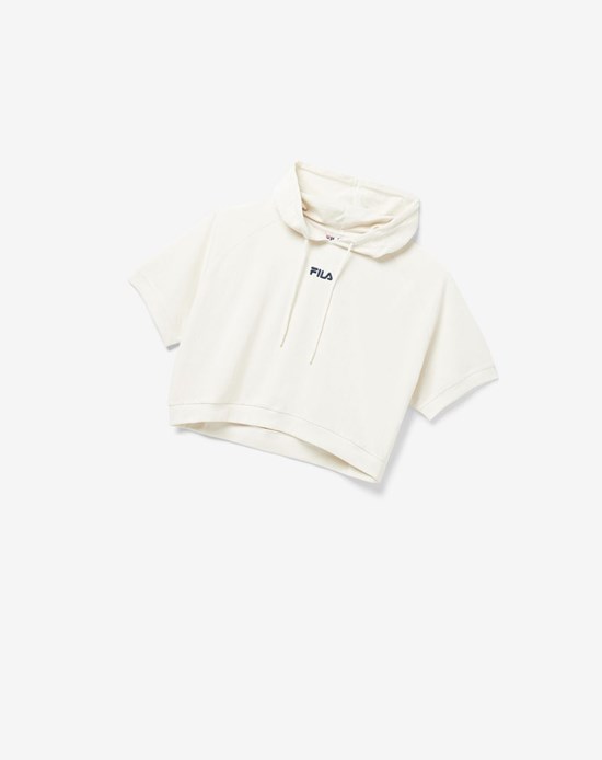 Fila Genoveffa Corta Sleeve Hoodie Bianche | 9627RDFWA