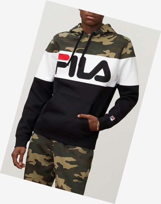 Fila Grand-slam Hoodie Ucamop/Blk/Wht | 3479ADLIF
