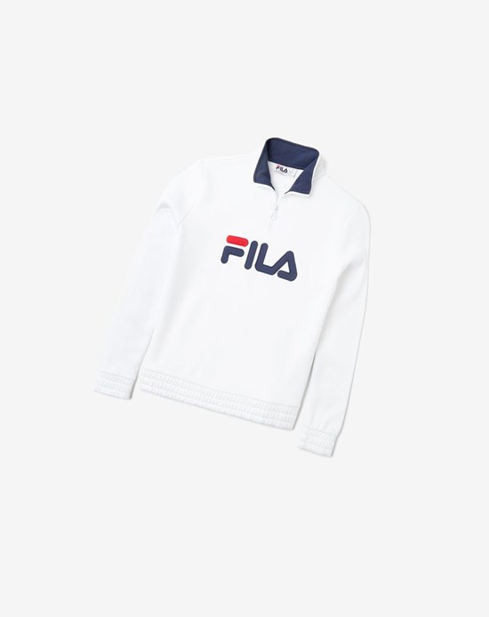 Fila Greer 1/4 Zip Bianche | 8562CSDOF