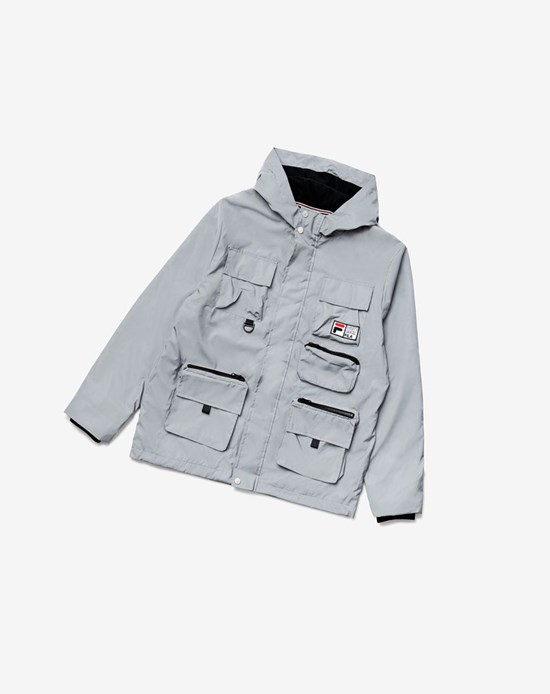 Fila Grivola Shell Jacket Argento | 6489SYKMO