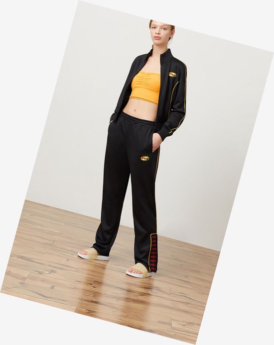 Fila Guadaloupe Pista Pant Blk/Cred/Gfus | 7052YVXZR