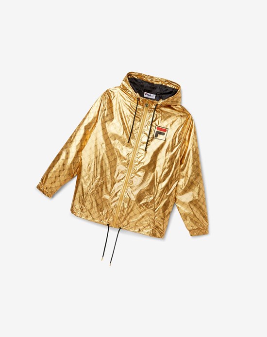 Fila Gustas Long Vento Jacket Oro | 9302ZTDCE