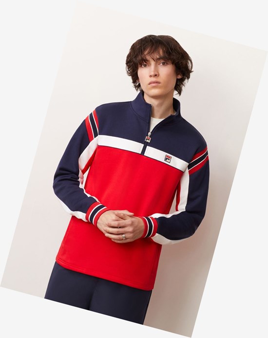 Fila Haakon 1/2 Zip Cred/Peac/Wht | 9120DCQKJ