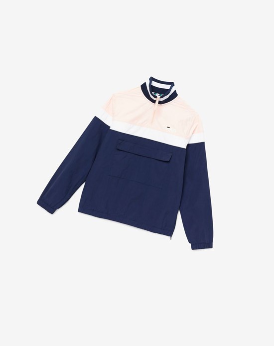 Fila Halama 1/4 Zip Jacket Rosa Bianche | 3567RLDNI