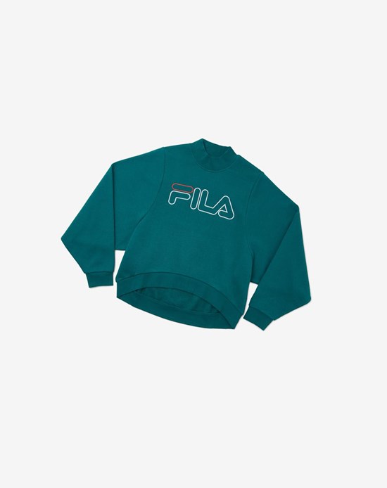 Fila Hanami Sweatshirt Blu Bianche | 5213HFLSA