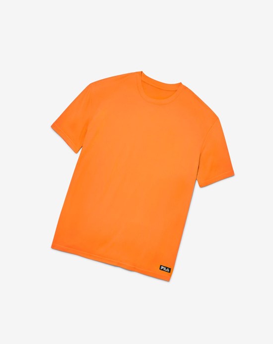 Fila High Visibility Corta Sleeve Lavoro Shirt Arancioni | 7920ADOGP