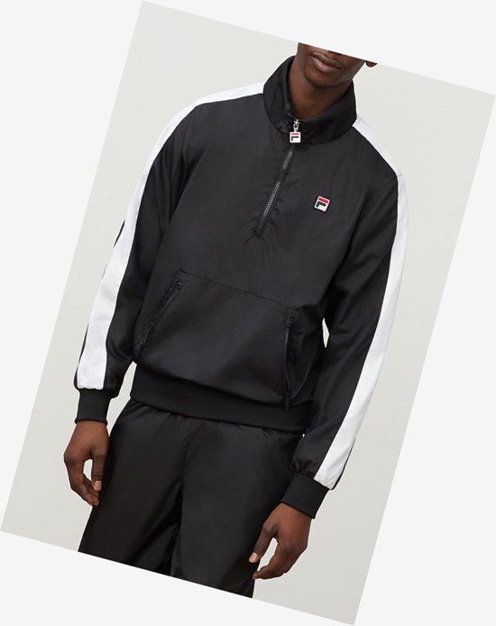 Fila Hopper Windbreaker Blk/Wht | 8709VWFZD