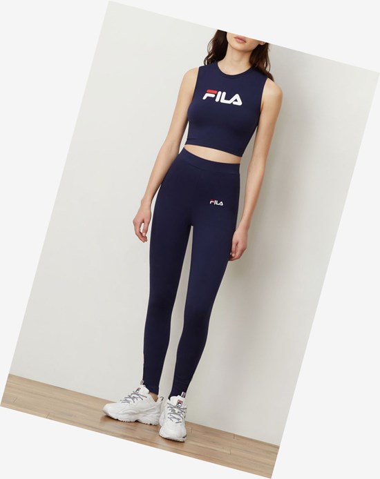 Fila Inez Crop Tank Peac/Wht/Cred | 4798DZNOE