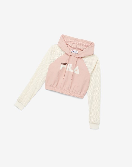 Fila Isha Cropped Hoodie Corallo | 5670BVXIF
