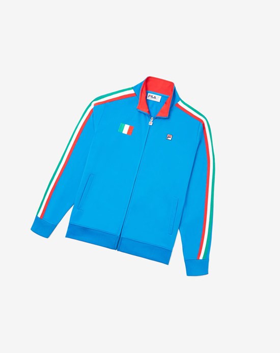 Fila Italy Pista Jacket Blu Rosse | 2649PILMR