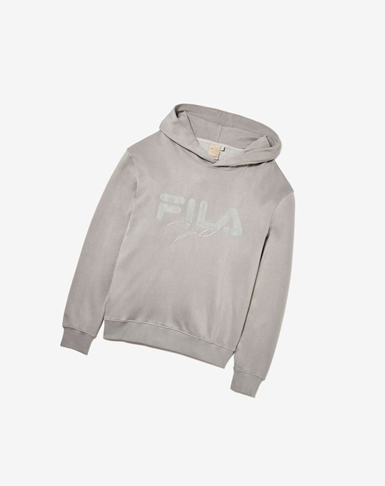Fila Jacob Hoodie 289 Ash | 8759JAWZF