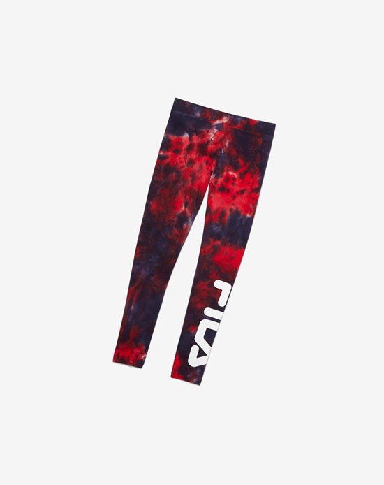 Fila Laila Tie Dye Legging Rosse | 7480XBTHR