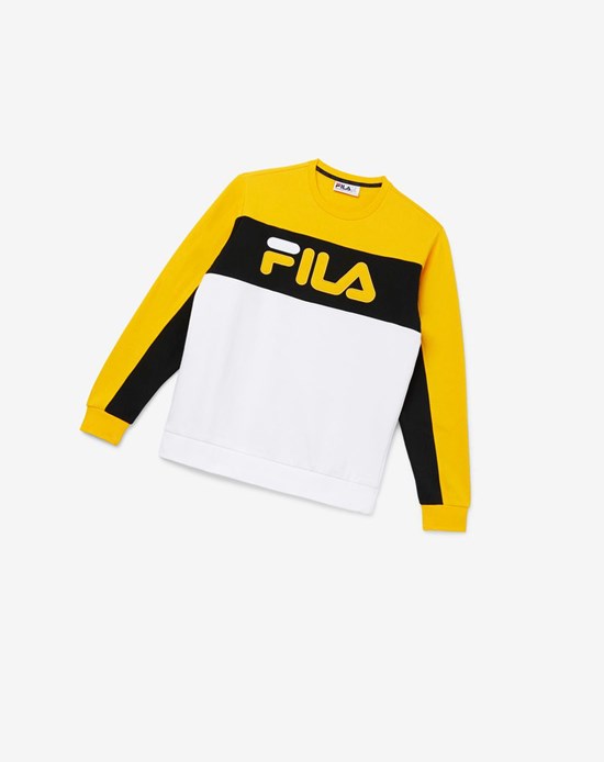 Fila Lesner Fleece Crew 755 Gfus/Blk/Wht | 4705DCIHS