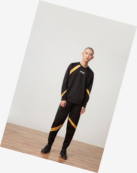 Fila Link Textured Crew Blk/Citr/Atdp | 2985OMNBE