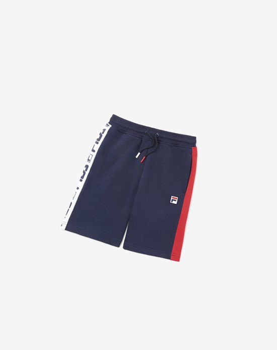Fila Logo Corta Blu Marino | 8570QKBSC