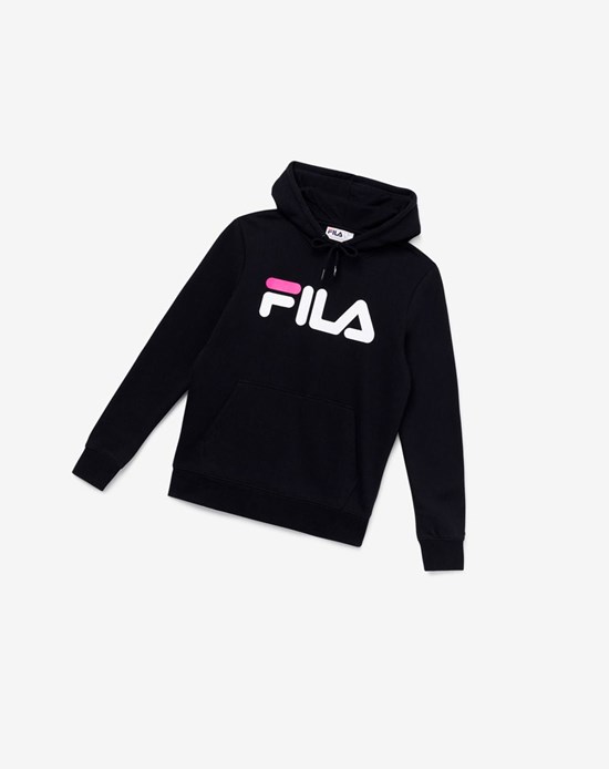 Fila Lucy Hoodie Nere Bianche Rosa | 0827TVZPW
