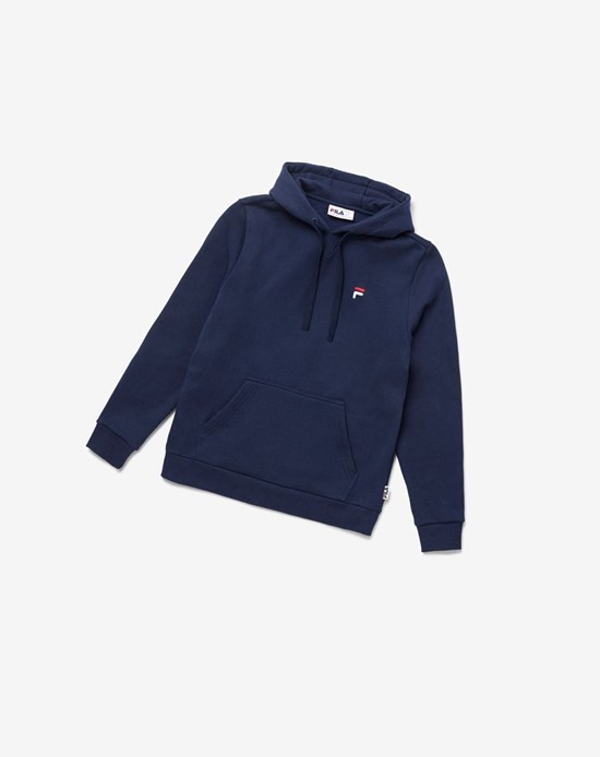 Fila Luka Hoodie 410 Peacoat | 9034MOXRB