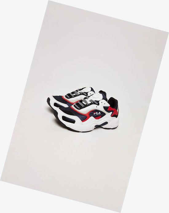 Fila Luminance Tennis Shoes Fnvy/Fred/Wht | 6493BFYKP